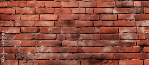 Panorama of a brick wall ideal for banners or graffiti