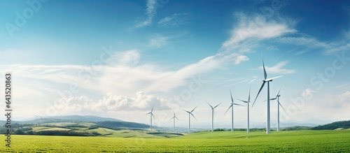 Wind turbines in a wind par...