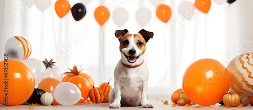 Adorable Jack Russell dog a...