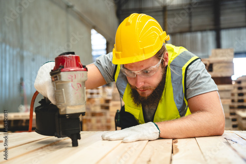 Man in carpenter occupation...