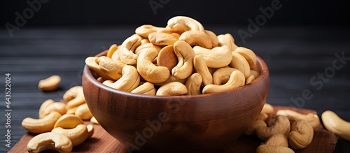 Healthy snack of cashews ar...