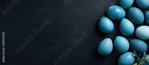 Hand painted blue Easter eg...