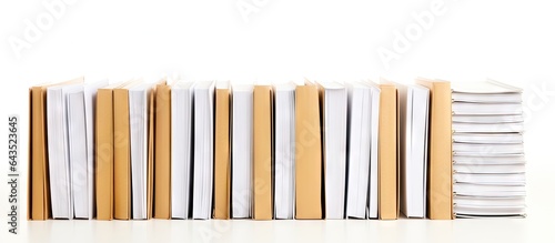 White background file folder