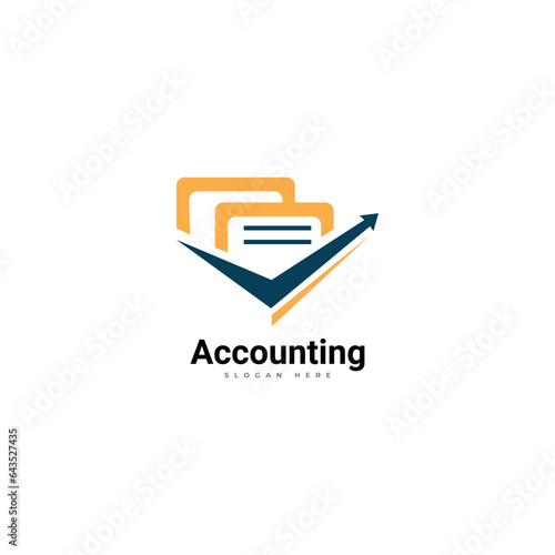 Accounting logo art design vector template for company.