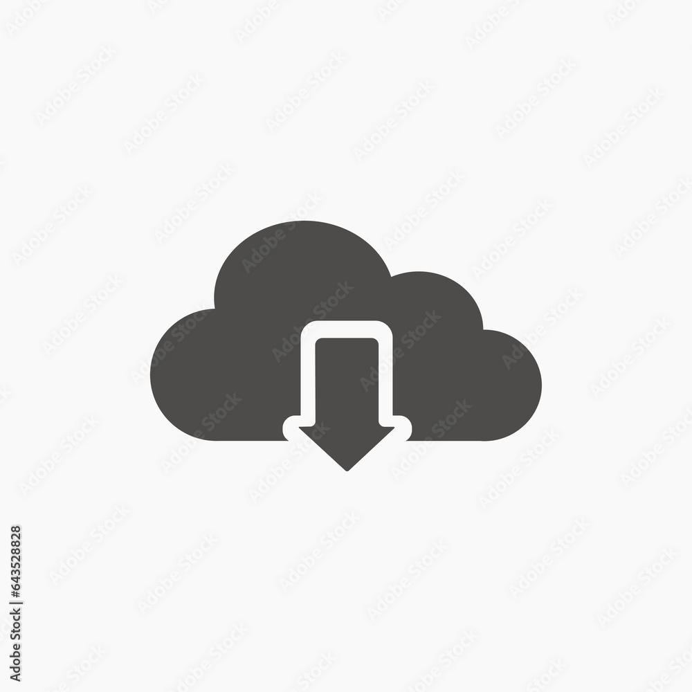 download from cloud vector icon. upload, download cloud, computing symbol isolated download from cloud vector icon. upload, download cloud, computing symbol isolated
