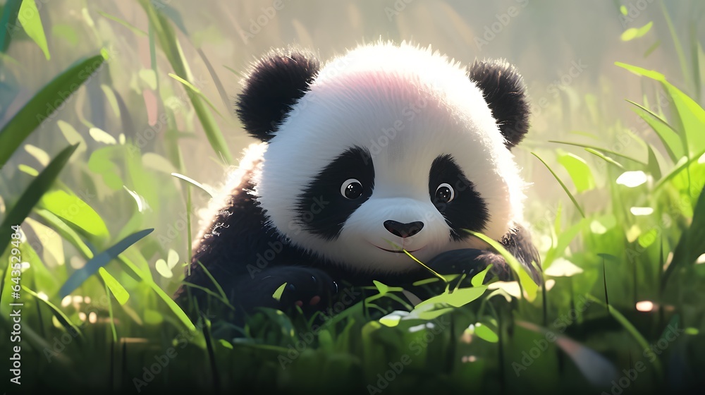卡通大熊猫cartoon panda 卡通大熊猫cartoon panda