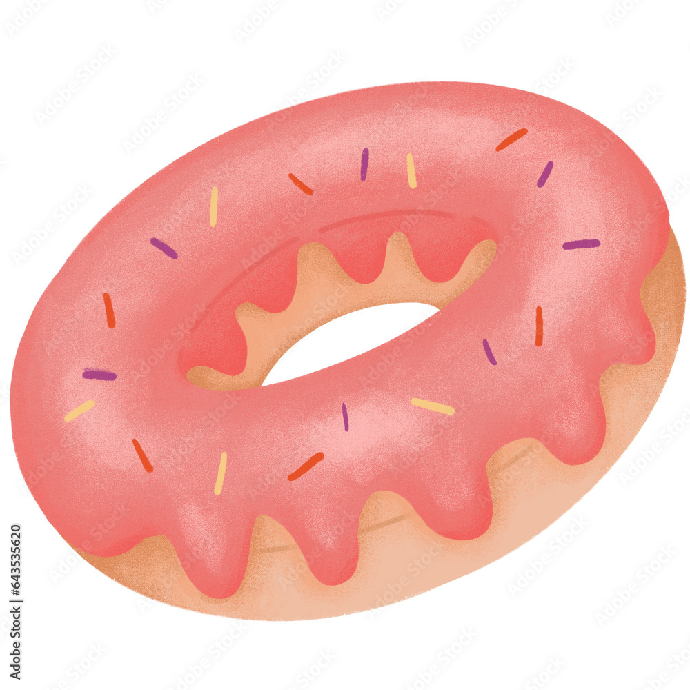 Obraz premium strawberry Donut
