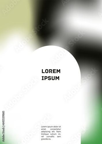 Vector Gradient Colorful Cover. Holographic Abstract Background Poster Design Template.