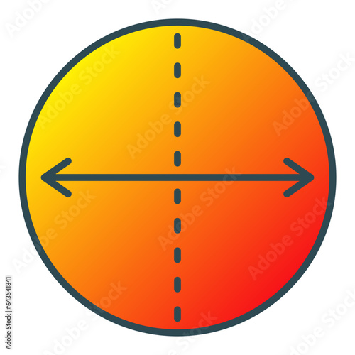 Diameter Icon