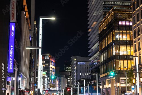 京橋2丁目から銀座を望む夜景（2023年9月1日 夜 撮影） photo