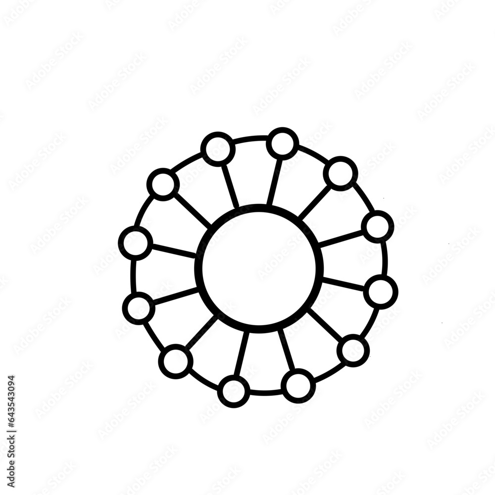 Editable vector pack of connection line icons Editable vector pack of connection line icons