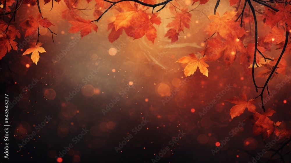Autumn background concept. Generative Ai