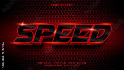 Speed 3d editable text effect