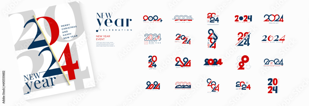 2024 Number Design With A Simple Color Combination 2024 New Year   1000 F 643550682 IImOSVV1HfP8jtK1rUx1EaoODMlAhScA 