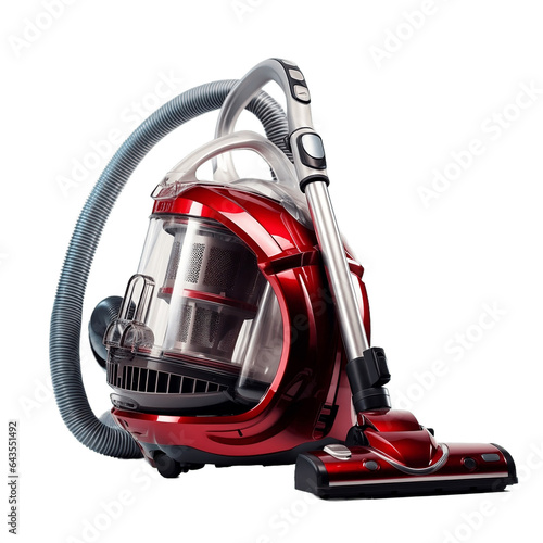 Vacuum Cleaner on Clear Background Generative AI photo
