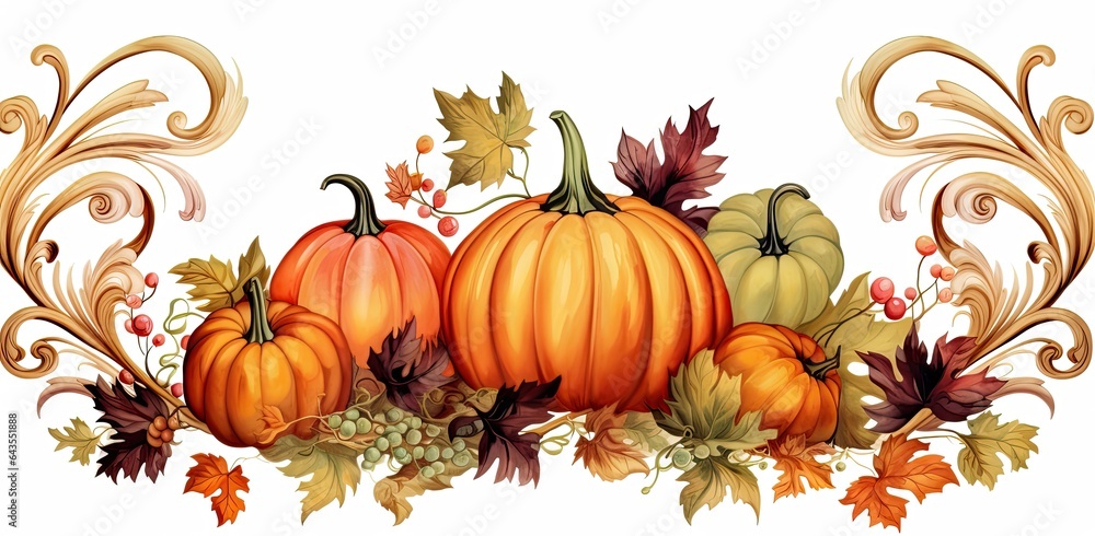 Halloween pumpkins. Harvest for thanksgiving. Generative AI Halloween pumpkins. Harvest for thanksgiving. Generative AI