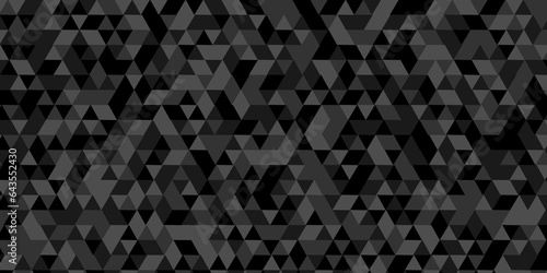 Seamless abstract black and white background. Abstract geometric pattern gray and black Polygon Mosaic triangle Background, business and corporate background.	
