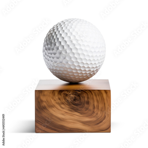 Golf ball award trophy. Generative AI