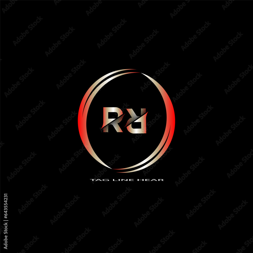 creative letter logo. gradient logo design with black background for your company. creative letter logo. gradient logo design with black background for your company.