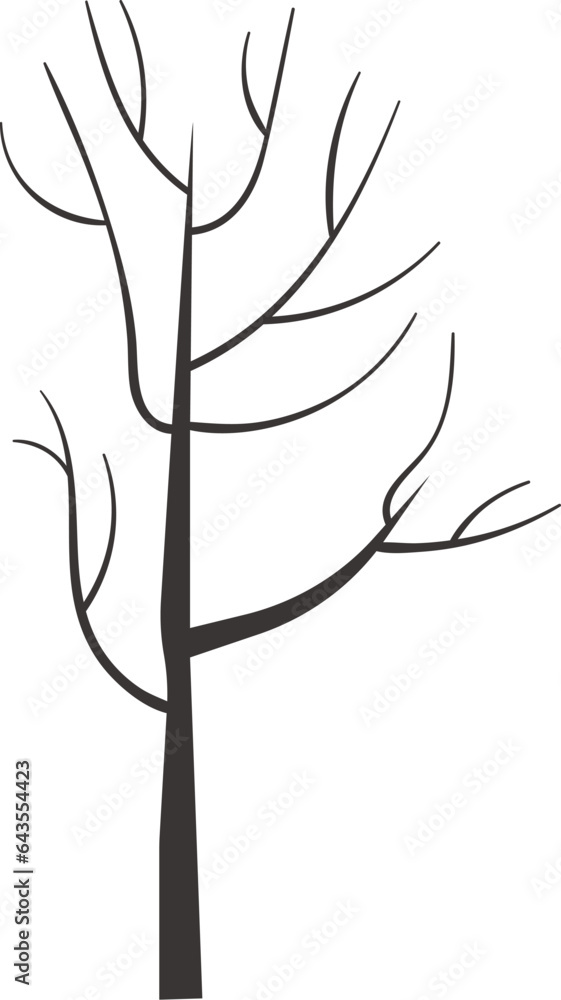 Obraz premium Tree Trunk Silhouette