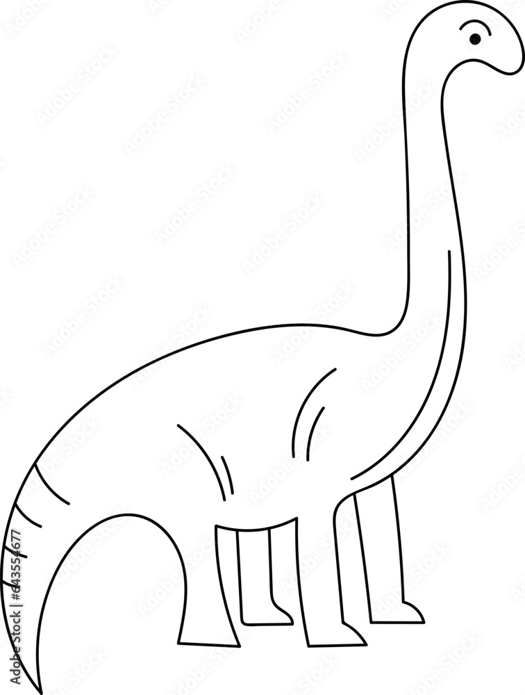 Dinosaur Lined Silhouette Dinosaur Lined Silhouette