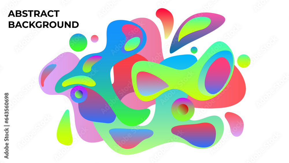 Obraz premium Abstract colorful wavy background with stylized gradient