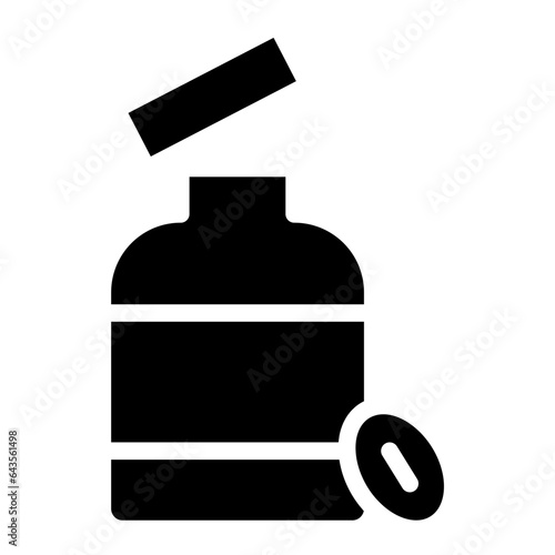 pill bottle glyph 