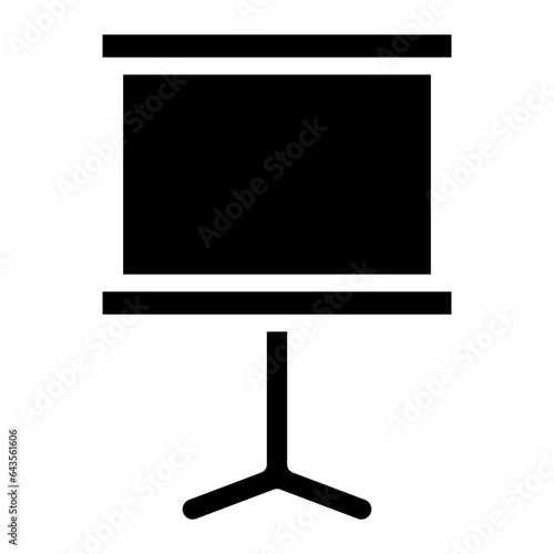 presentation board glyph 