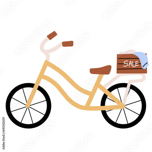 Bicycle flat illustration