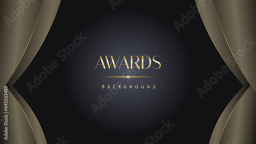 Black gold royal awards graphics background lines sparkle elegant shine modern glitter template luxury premium corporate abstract design.