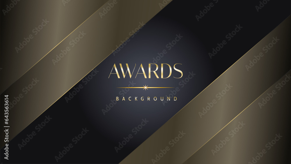 Black gold royal awards graphics background lines sparkle elegant shine modern glitter template luxury premium corporate abstract design.