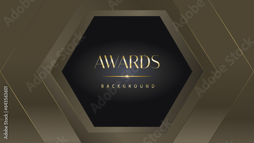 Black gold royal awards graphics background lines sparkle elegant shine modern glitter template luxury premium corporate abstract design.