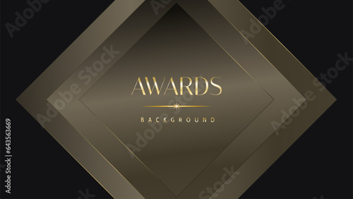 Black gold royal awards graphics background lines sparkle elegant shine modern glitter template luxury premium corporate abstract design.