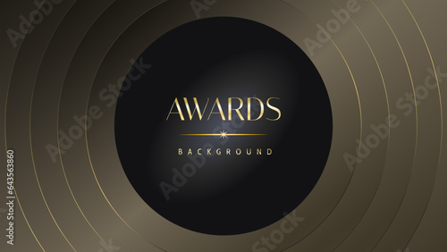 Black gold royal awards graphics background lines sparkle elegant shine modern glitter template luxury premium corporate abstract design.