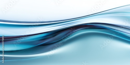 Fluid motion. Abstract artistic background. Elegant metallic waves. Modern blue water design. Liquid light. Shiny pattern