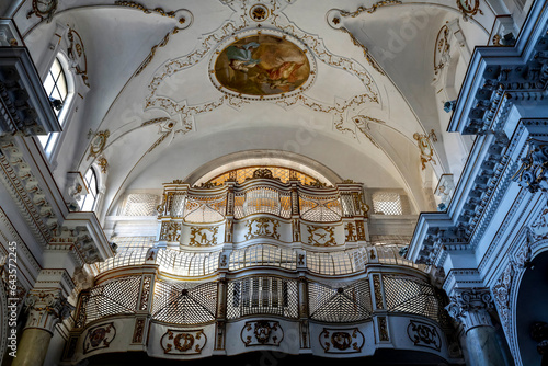 Santa Maria della Concezione church, Syracuse, Sicily (Italy). Baroque organ. photo