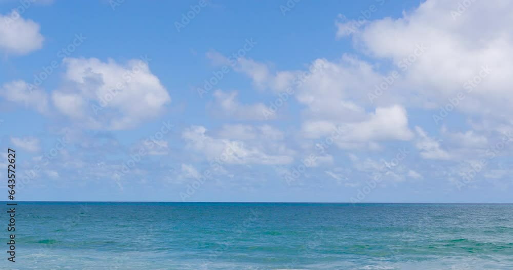 Aerial sea nature video beautiful blue sea, horizon as far as the eye can see, blue sky, beautiful white clouds, straight plane horizon, Filmed with high quality film cameras. DCI 4K ProRes422 Aerial sea nature video beautiful blue sea, horizon as far as the eye can see, blue sky, beautiful white clouds, straight plane horizon, Filmed with high quality film cameras. DCI 4K ProRes422