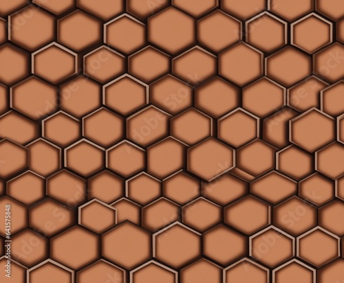 The background image of hexagonal clay tiles.