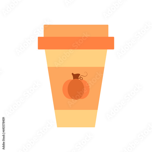 autumn collection, late autumn landscape, vector illustration