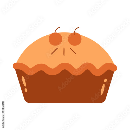 autumn collection, late autumn landscape, vector illustration