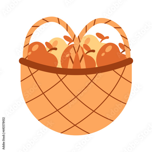 autumn collection, late autumn landscape, vector illustration