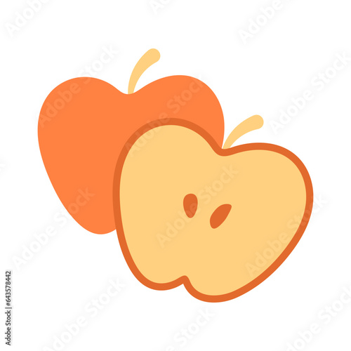 autumn collection, late autumn landscape, vector illustration