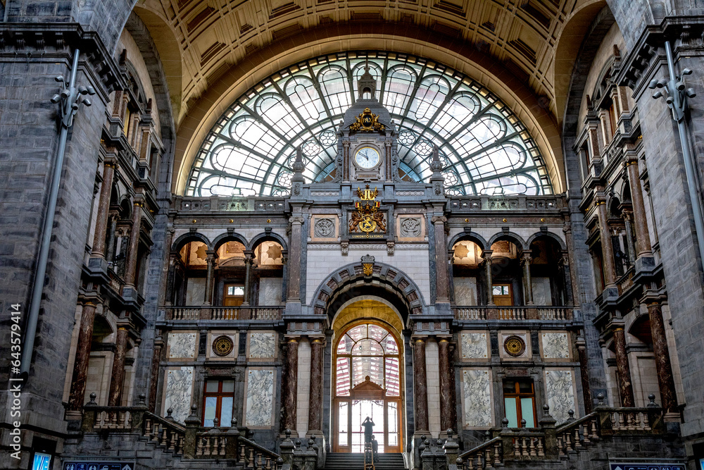 Central station, Antwerp, Belgium.