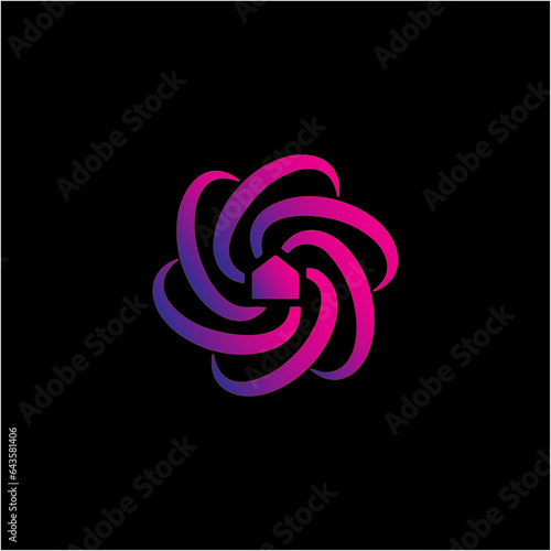Purple lotus flower logo vector Spa Logo business, womens Business