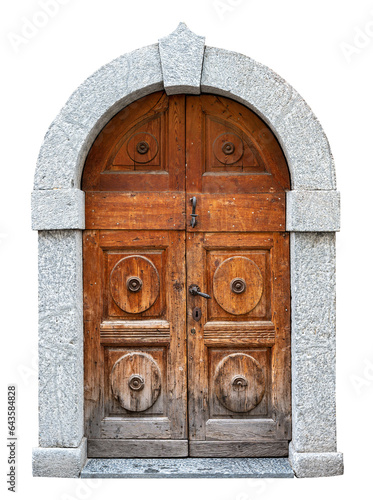 Antique wooden door