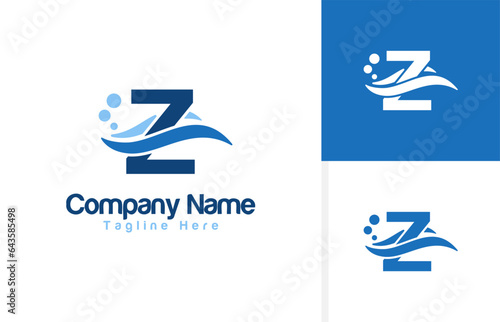 Vector a wave icon and Letter Z logo inspiration