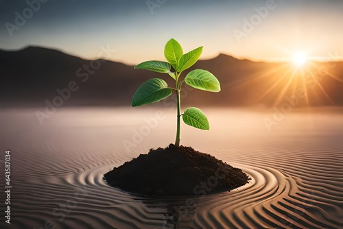 plant in the sand