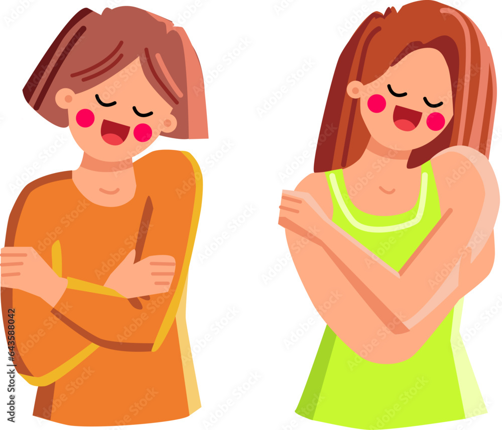 your self care vector. love woman, heart positive, body female your self care character. people flat cartoon illustration your self care vector. love woman, heart positive, body female your self care character. people flat cartoon illustration