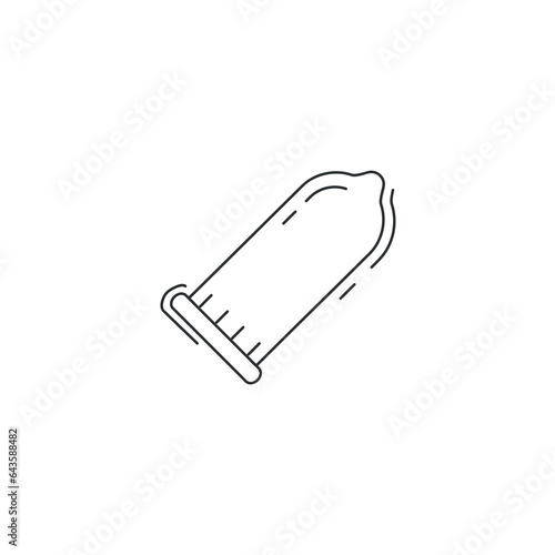 condom line icon. latex condom thin line icon.