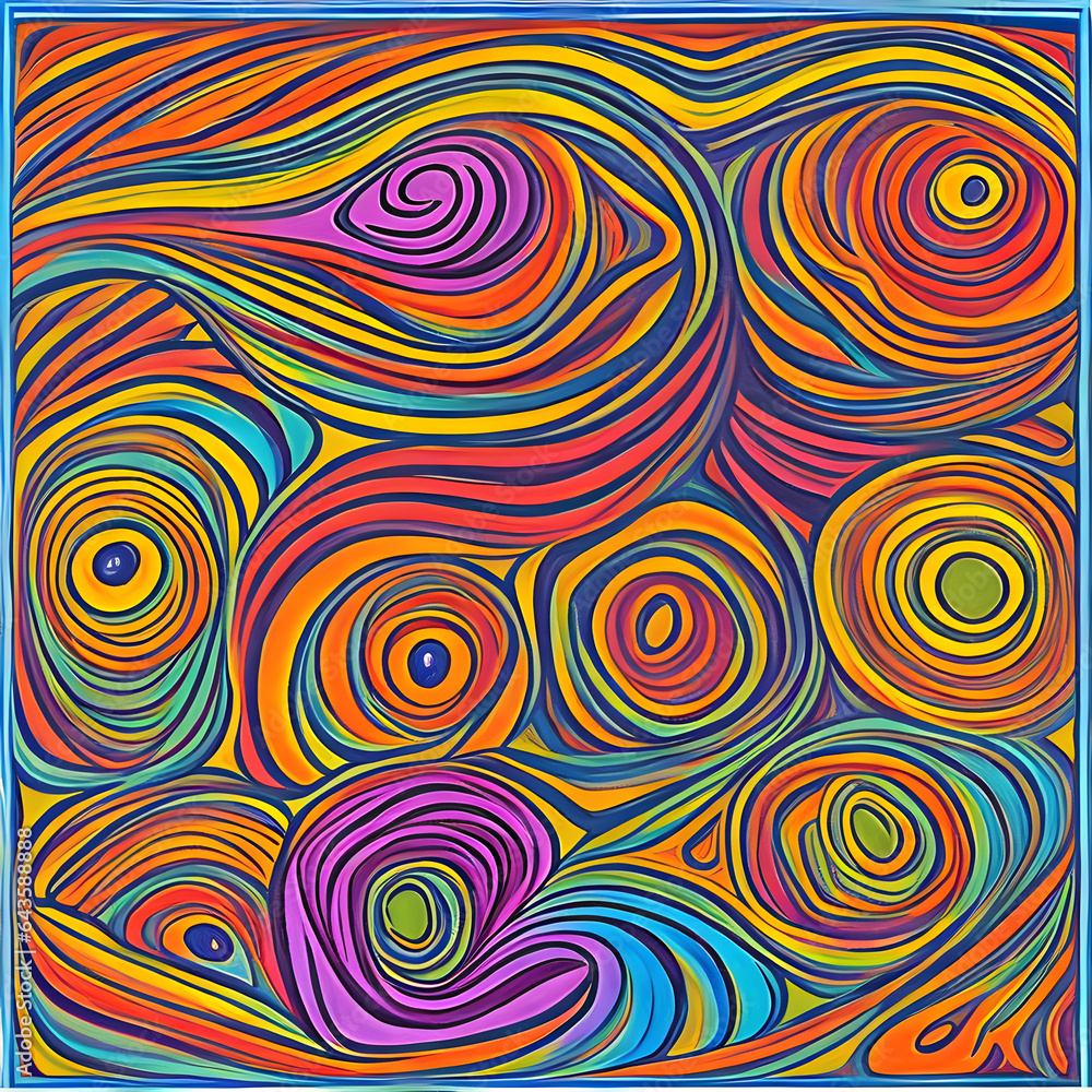 abstract pattern with circles ART